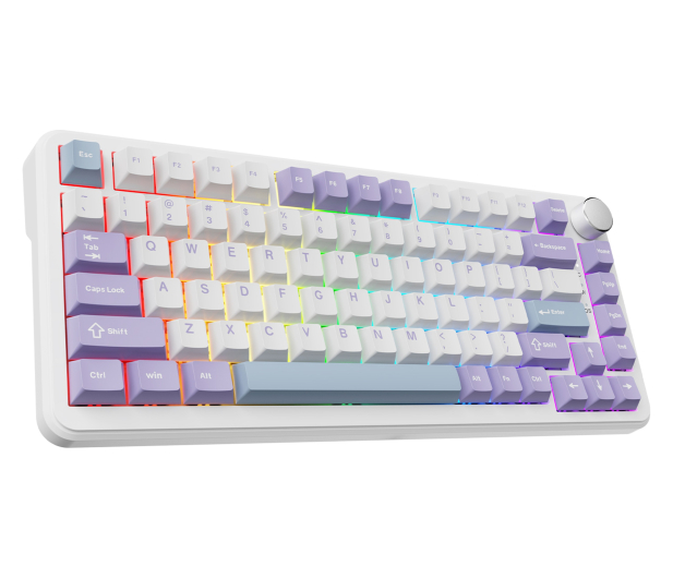 Ajazz AK820 MAX Magnetic switches Purple White RGB - 1536366 - zdjęcie 3